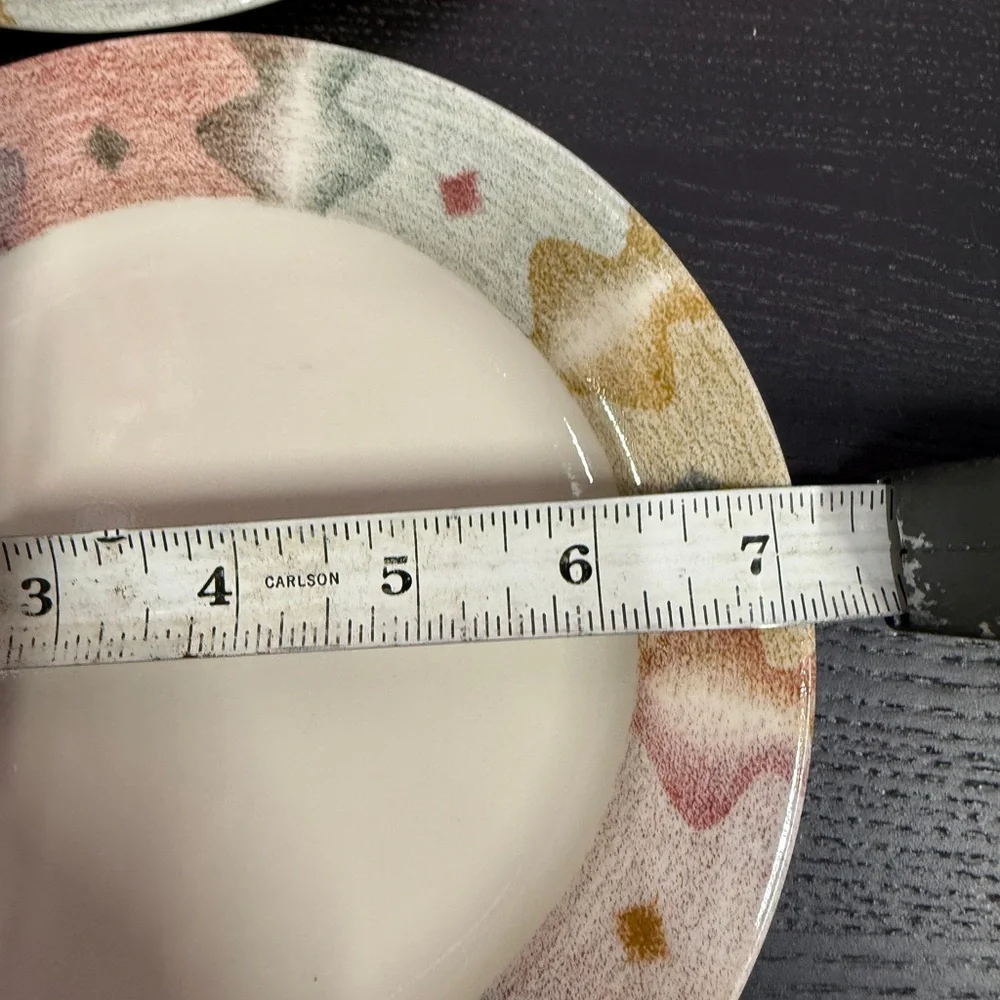 1980’a Corelle Mirage Cream Dinnerware Elegant Design set of 4 Plates 7.25 - Picture 8 of 11